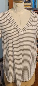 Old Navy size large luxe striped tunic top